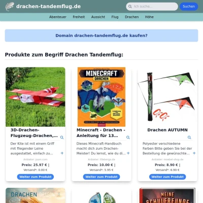 Screenshot drachen-tandemflug.de