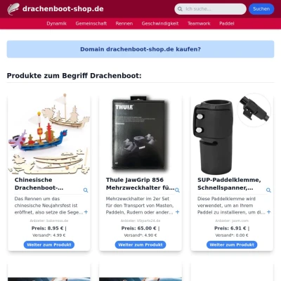 Screenshot drachenboot-shop.de