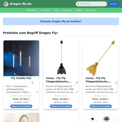 Screenshot dragox-fly.de