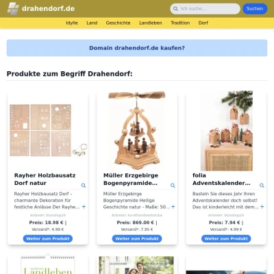Screenshot drahendorf.de