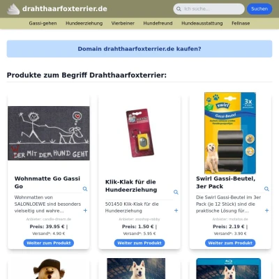 Screenshot drahthaarfoxterrier.de