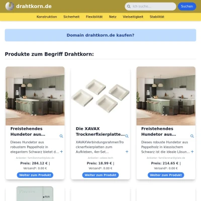 Screenshot drahtkorn.de