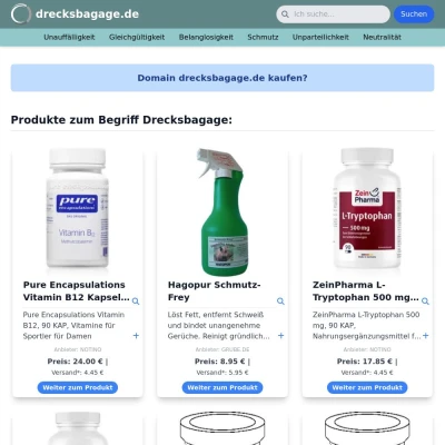 Screenshot drecksbagage.de