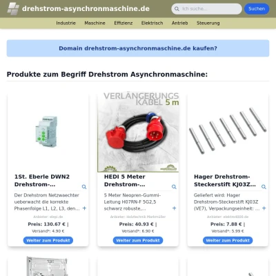 Screenshot drehstrom-asynchronmaschine.de