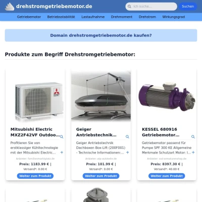 Screenshot drehstromgetriebemotor.de