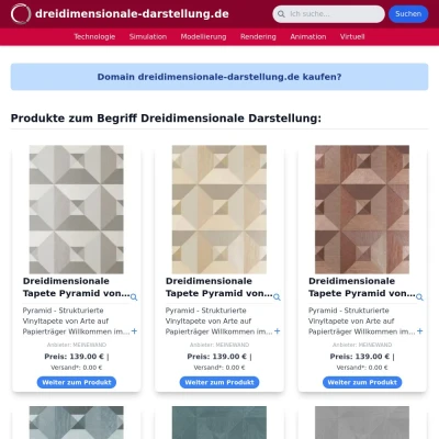 Screenshot dreidimensionale-darstellung.de