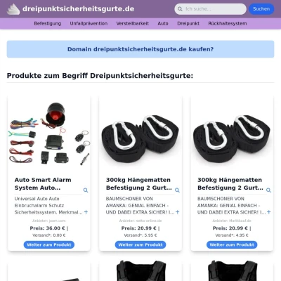 Screenshot dreipunktsicherheitsgurte.de