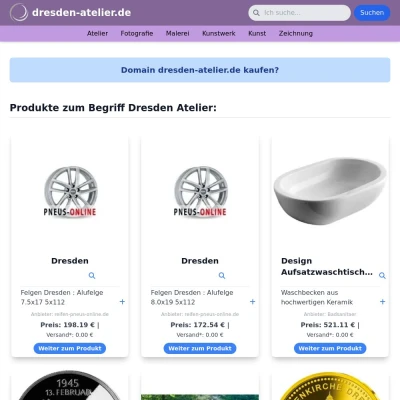 Screenshot dresden-atelier.de