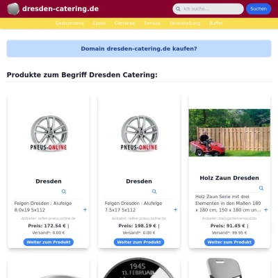 Screenshot dresden-catering.de