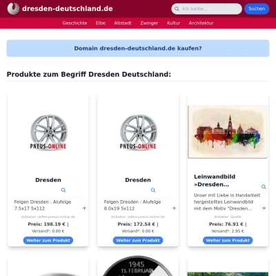 Screenshot dresden-deutschland.de