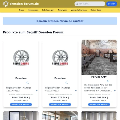 Screenshot dresden-forum.de