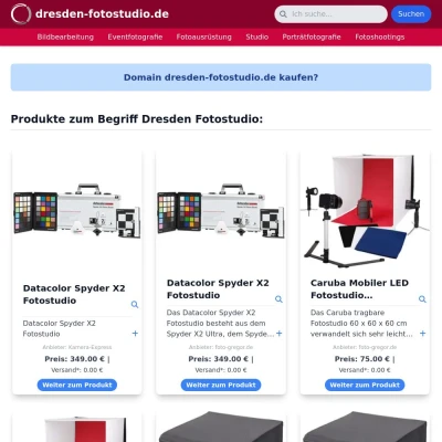 Screenshot dresden-fotostudio.de