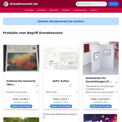 Screenshot dresdenevent.de