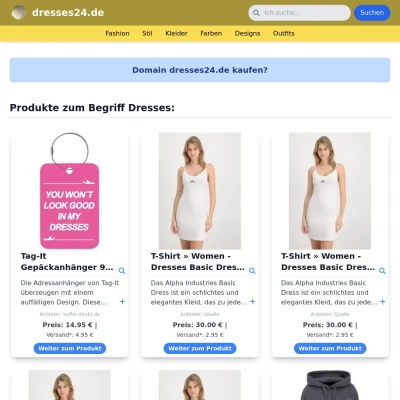 Screenshot dresses24.de