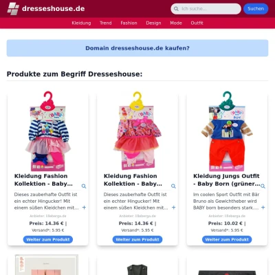 Screenshot dresseshouse.de