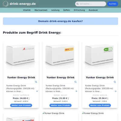 Screenshot drink-energy.de