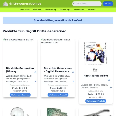 Screenshot dritte-generation.de