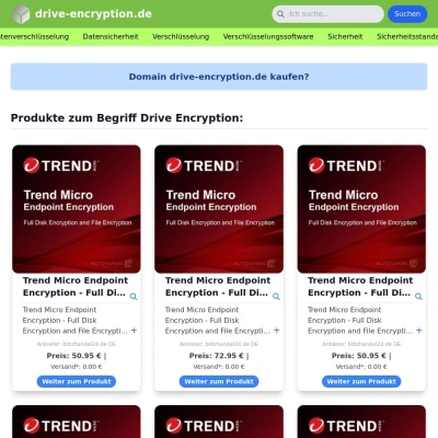 Screenshot drive-encryption.de