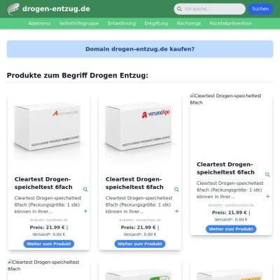 Screenshot drogen-entzug.de