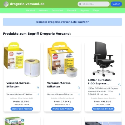 Screenshot drogerie-versand.de