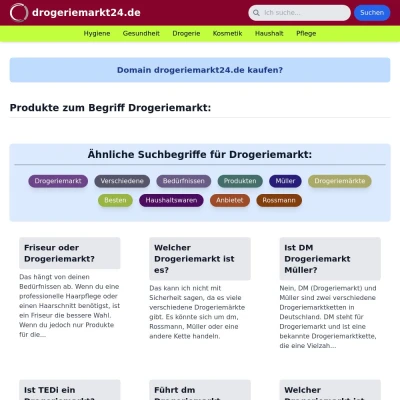 Screenshot drogeriemarkt24.de