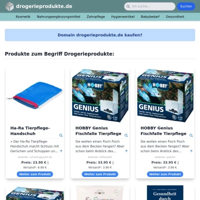 Screenshot drogerieprodukte.de