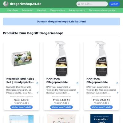 Screenshot drogerieshop24.de