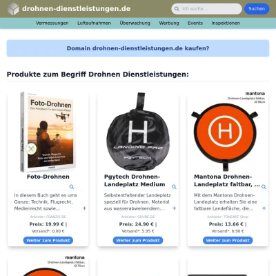 Screenshot drohnen-dienstleistungen.de