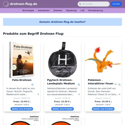 Screenshot drohnen-flug.de