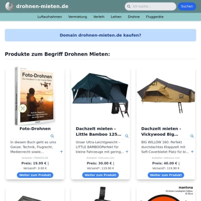 Screenshot drohnen-mieten.de