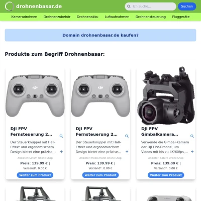 Screenshot drohnenbasar.de