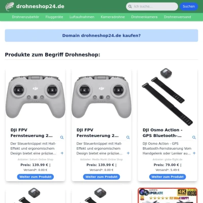 Screenshot drohneshop24.de