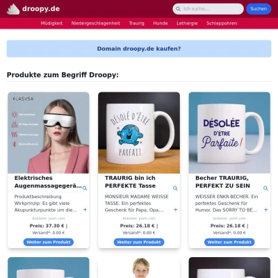 Screenshot droopy.de