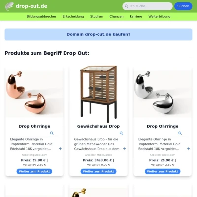 Screenshot drop-out.de