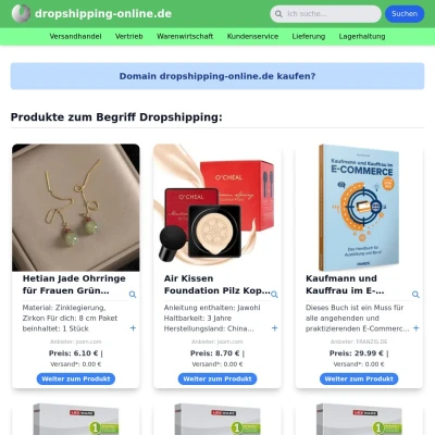 Screenshot dropshipping-online.de