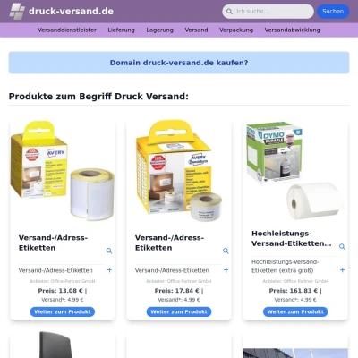 Screenshot druck-versand.de