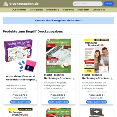 Screenshot druckausgaben.de