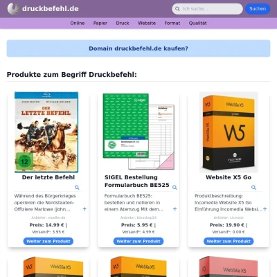 Screenshot druckbefehl.de