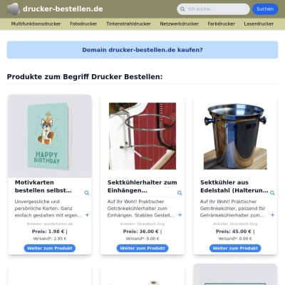 Screenshot drucker-bestellen.de