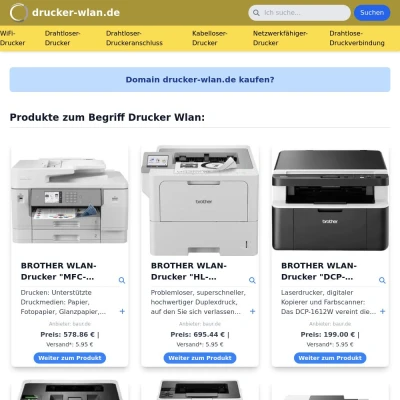 Screenshot drucker-wlan.de