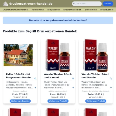 Screenshot druckerpatronen-handel.de