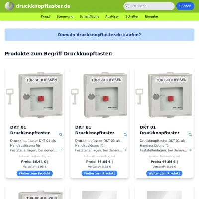 Screenshot druckknopftaster.de