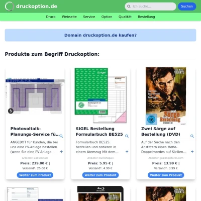 Screenshot druckoption.de