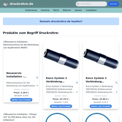 Screenshot druckrohre.de