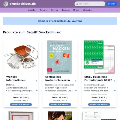 Screenshot druckschluss.de