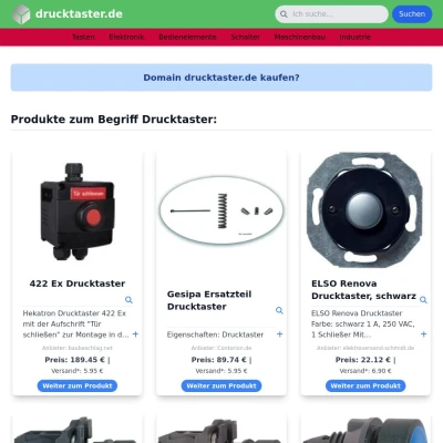 Screenshot drucktaster.de
