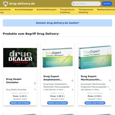 Screenshot drug-delivery.de