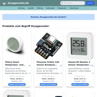 Screenshot dryagecooler.de