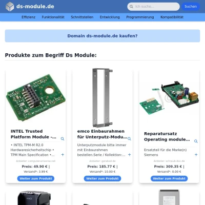 Screenshot ds-module.de