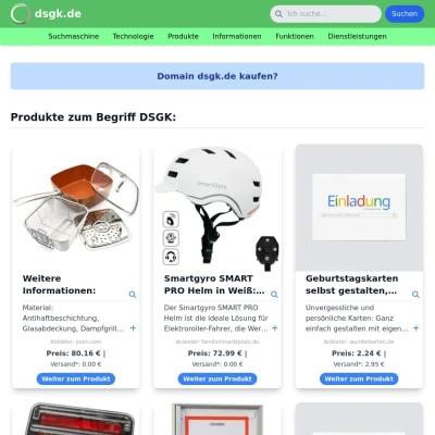 Screenshot dsgk.de